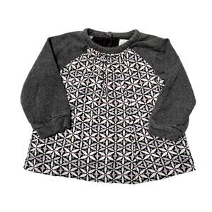 Gap Patterned Raglan Shirt Size 2